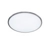 WOFI LINOX Deckenleuchte LED Silber, 1-flammig, Fernbedienung, Farbwechsler