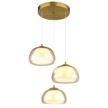 Globo Avila Hängeleuchte LED Gold, 1-flammig, Fernbedienung