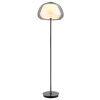 Globo Avila Stehleuchte LED Chrom, Schwarz, 1-flammig, Fernbedienung