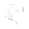 Globo Lacy Tischleuchte LED Schwarz, 1-flammig