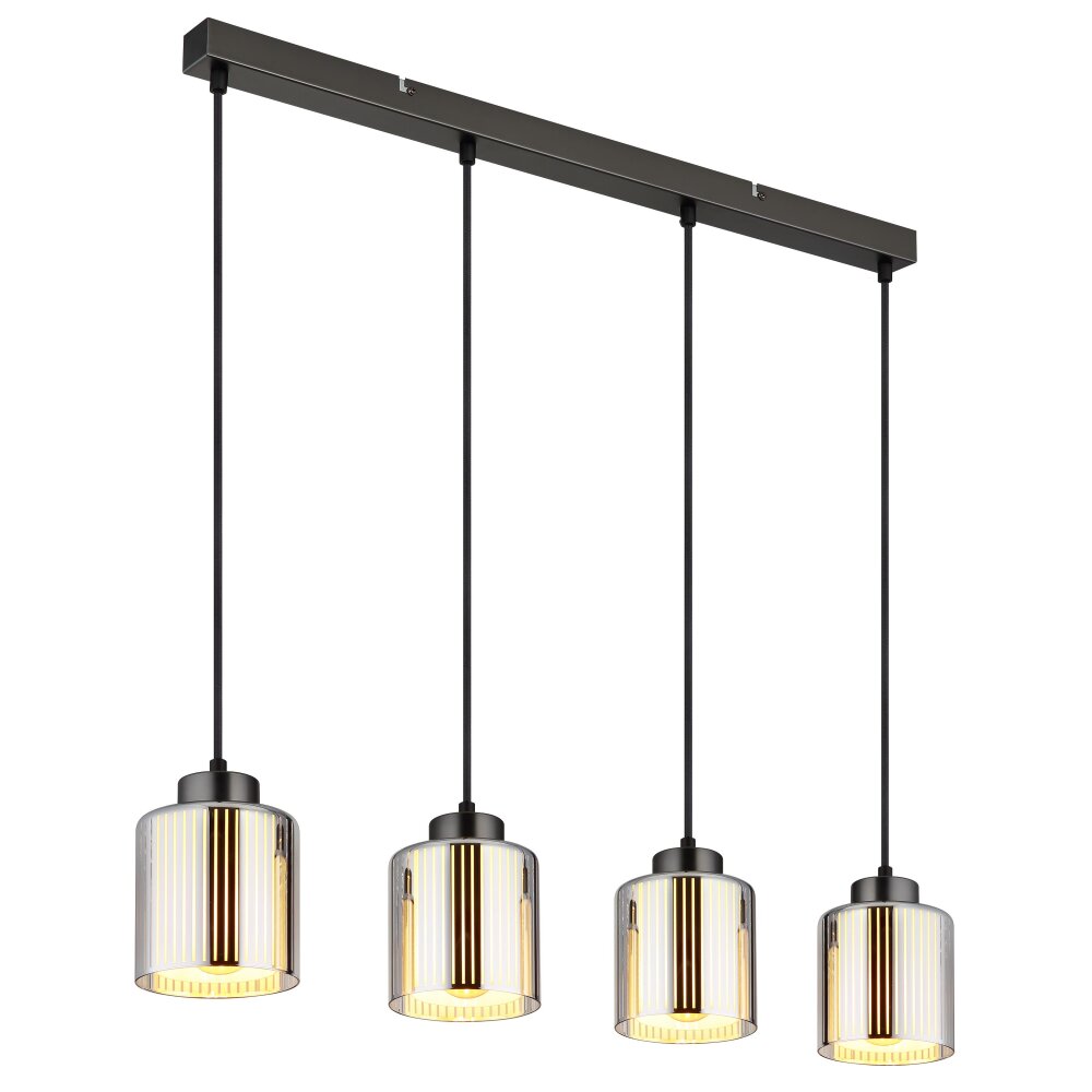 Globo Felicia Hängeleuchte Schwarz, 4-flammig main product photo