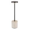 Globo Polina Tischleuchte LED Chrom, Grau, Schwarz, 1-flammig