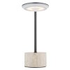 Globo Laurena Tischleuchte LED Chrom, Grau, Schwarz, 1-flammig