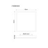 Globo Doro Deckenleuchte LED Grau, Silber, 1-flammig