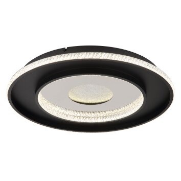 Globo Marsh Deckenleuchte LED Schwarz, 1-flammig, Fernbedienung