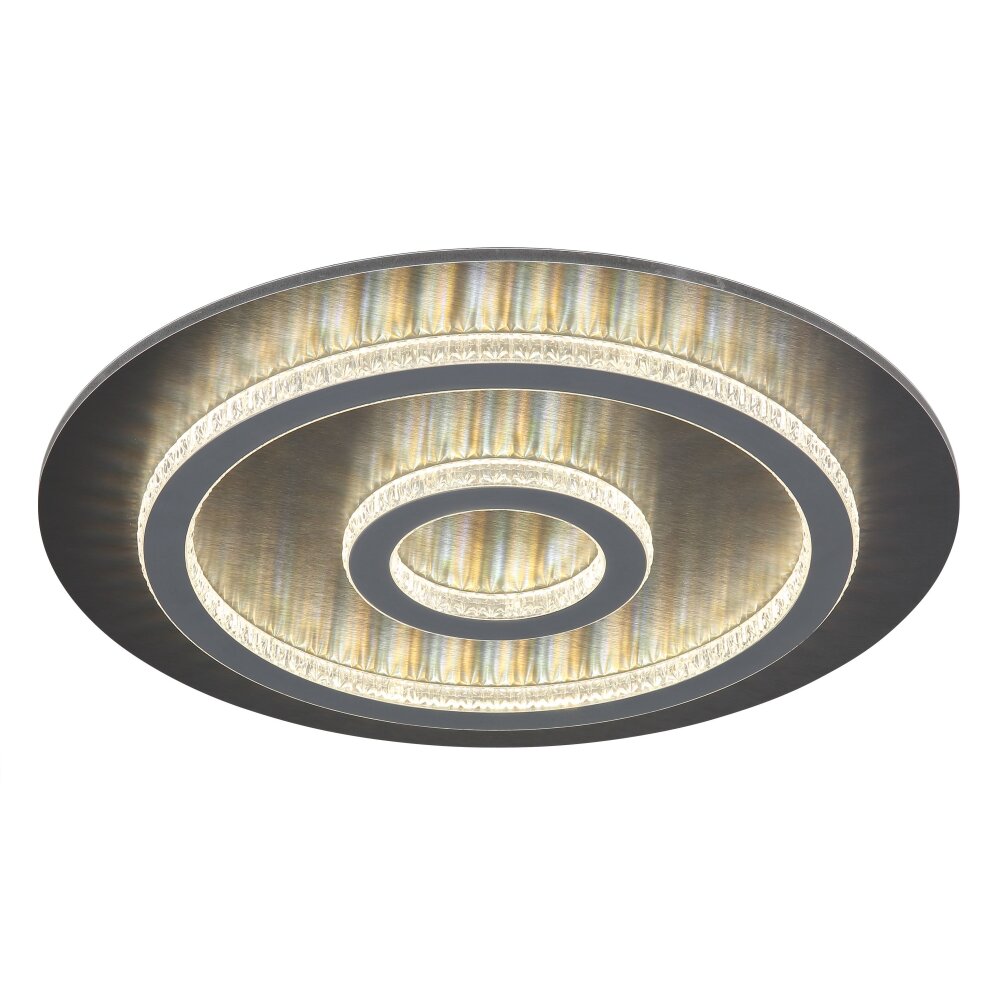 Globo Jayden Deckenleuchte LED Anthrazit, Schwarz, 1-flammig, Fernbedienung main product photo