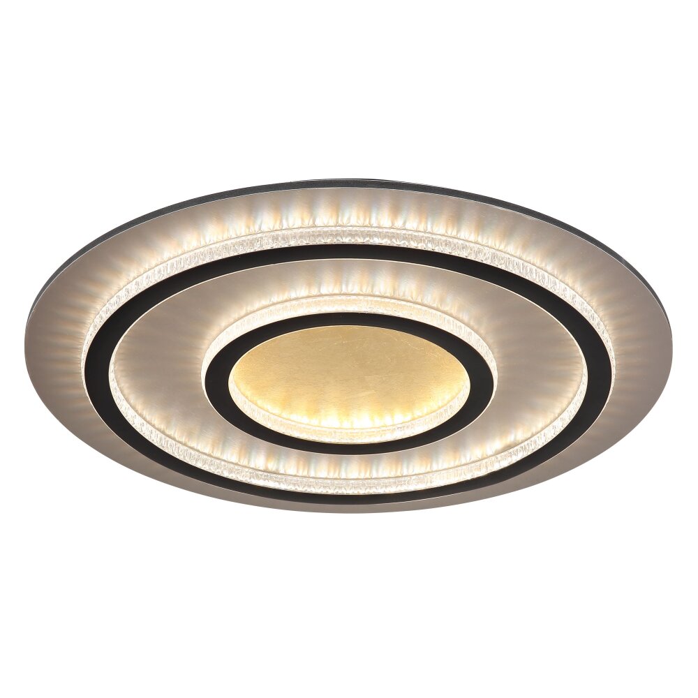 Globo Jayden Deckenleuchte LED Gold, Schwarz, 1-flammig, Fernbedienung main product photo