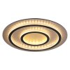 Globo Jayden Deckenleuchte LED Gold, Schwarz, 1-flammig, Fernbedienung