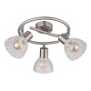 Globo Zachery Deckenleuchte Nickel-Matt, 3-flammig
