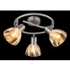 Globo Zachery Deckenleuchte Nickel-Matt, 3-flammig