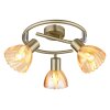 Globo Zachery Deckenleuchte Messing, 3-flammig
