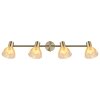 Globo Zachery Deckenleuchte Messing, 4-flammig