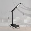 Globo Brighton Tischleuchte LED Schwarz, 1-flammig