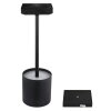 Globo Dixon Tischleuchte LED Schwarz, 1-flammig