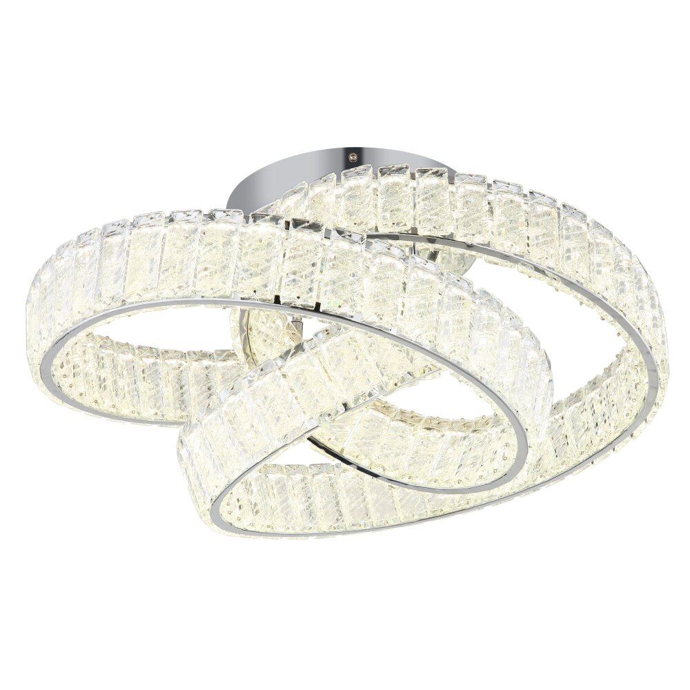 Globo Mucky Deckenleuchte LED Chrom, 1-flammig, Fernbedienung main product photo