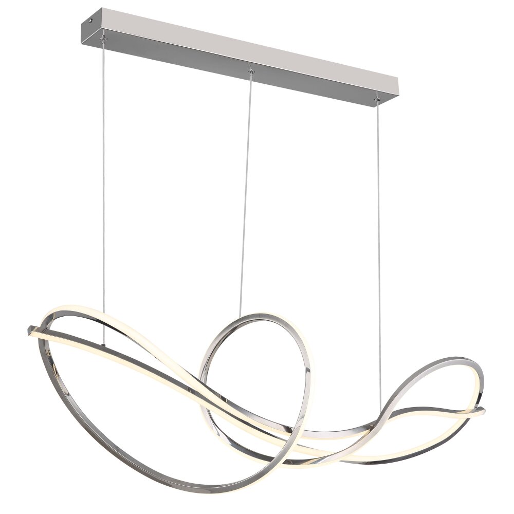 Globo Iduna Hängeleuchte LED Chrom, 1-flammig, Fernbedienung main product photo
