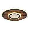 Globo Woody Deckenleuchte LED Naturfarben, Schwarz, 1-flammig