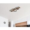 Globo Tisha Deckenleuchte LED Naturfarben, Schwarz, 1-flammig