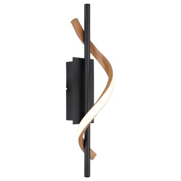 Globo Watkins Wandleuchte LED Schwarz, 1-flammig