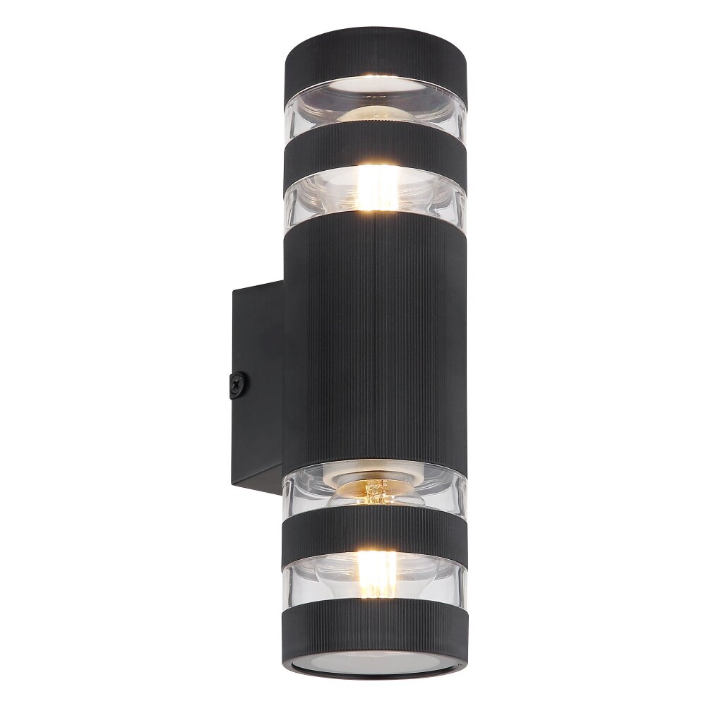 Globo Hayes Wandleuchte Schwarz, 2-flammig main product photo