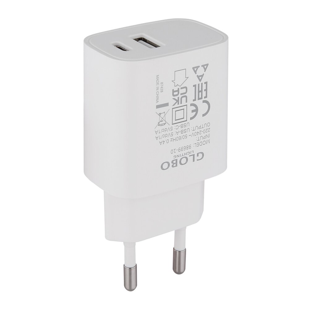 Globo Netzstecker 10 W Weiß main product photo