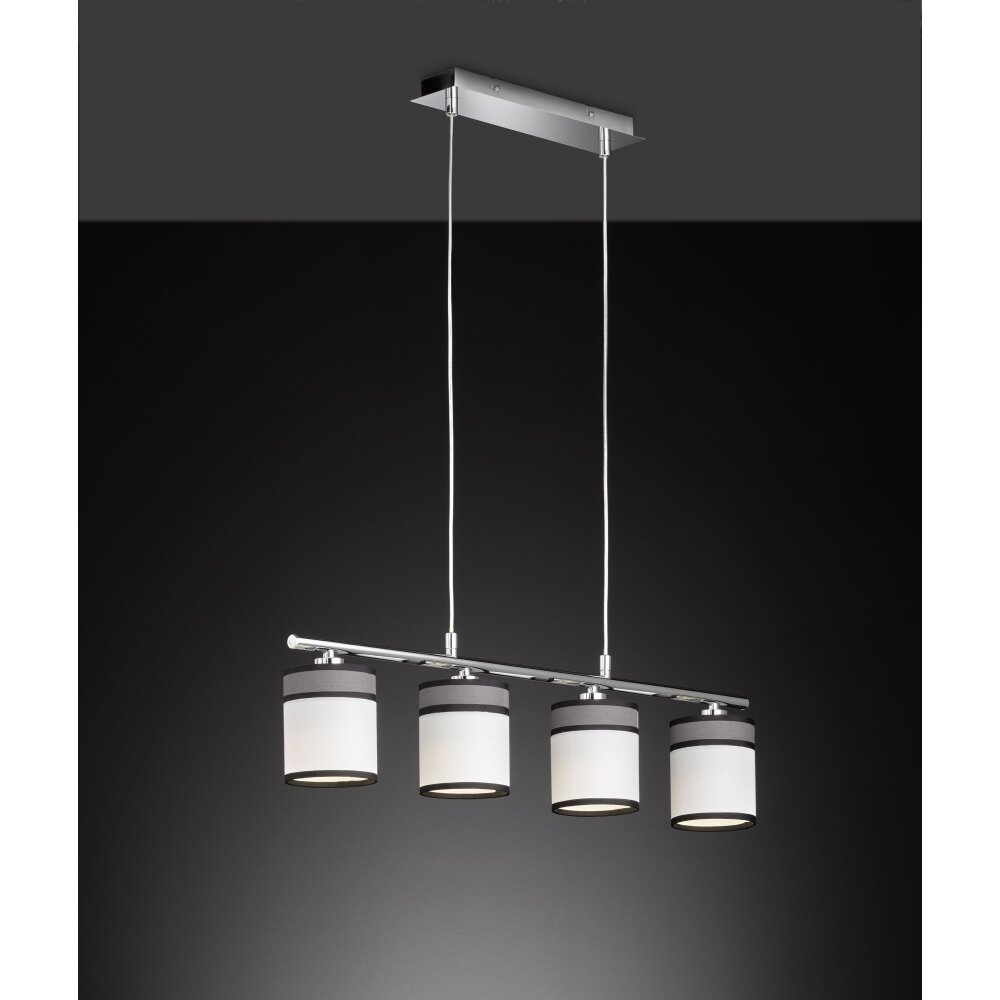 Wofi Leuchten DAVIE Pendelleuchte Chrom, 4-flammig main product photo