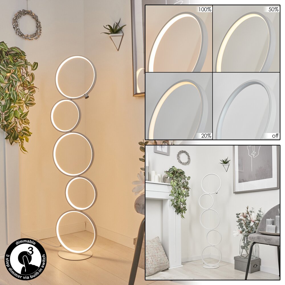 Kermoguen Stehleuchte LED Weiß, 1-flammig main product photo