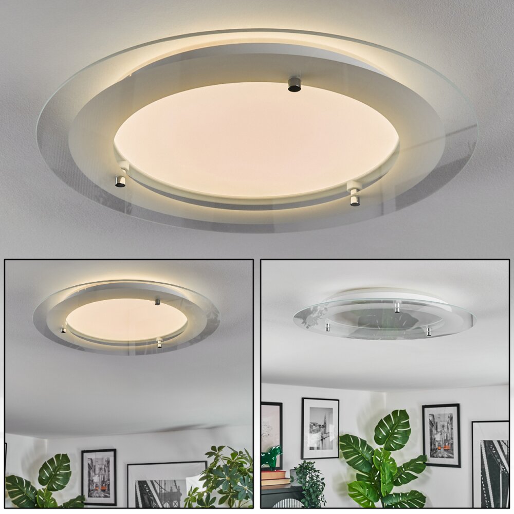 Ipres Deckenleuchte LED Silber, Weiß, 1-flammig main product photo
