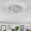 Ipres Deckenleuchte LED Silber, Weiß, 1-flammig
