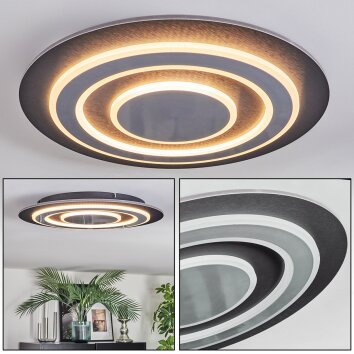 Lidor Deckenleuchte LED Schwarz, 1-flammig