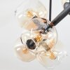 Koyoto Deckenleuchte Glas 15 cm Bernsteinfarben, Klar, 8-flammig