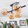Chehalis Deckenleuchte Glas 15 cm Bernsteinfarben, 5-flammig