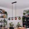 Gastor Pendelleuchte Glas 15 cm Blau, Chrom, Grün, Kupferfarben, Rauchfarben, 4-flammig
