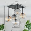 Koyoto Deckenleuchte Glas 15 cm Bernsteinfarben, Klar, Rauchfarben, 5-flammig