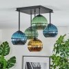 Koyoto Deckenleuchte Glas 15 cm Blau, Gold, Grün, 5-flammig