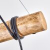 Koyoto Pendelleuchte Glas 15 cm Naturfarben, Schwarz, 5-flammig