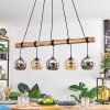 Koyoto Pendelleuchte Glas 15 cm Naturfarben, Schwarz, 5-flammig