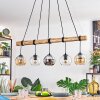 Koyoto Pendelleuchte Glas 15 cm Naturfarben, Schwarz, 5-flammig