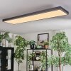 Salmi Deckenpanel LED Grau, Silber, 1-flammig, Fernbedienung