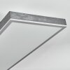 Salmi Deckenpanel LED Grau, Silber, 1-flammig, Fernbedienung