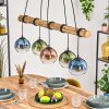 Koyoto Pendelleuchte Glas 15 cm Naturfarben, Schwarz, 5-flammig