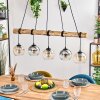 Koyoto Pendelleuchte Glas 15 cm Naturfarben, Schwarz, 5-flammig