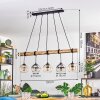 Koyoto Pendelleuchte Glas 15 cm Naturfarben, Schwarz, 5-flammig