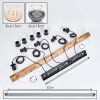 Koyoto Pendelleuchte Glas 15 cm Naturfarben, Schwarz, 5-flammig