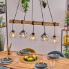 Koyoto Pendelleuchte Glas 15 cm Naturfarben, Schwarz, 5-flammig