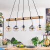 Koyoto Pendelleuchte Glas 15 cm Naturfarben, Schwarz, 5-flammig