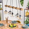 Koyoto Pendelleuchte Glas 15 cm Naturfarben, Schwarz, 5-flammig
