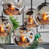 Ripoll Deckenleuchte Glas 15 cm Chrom, Rauchfarben, 5-flammig