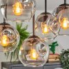 Ripoll Deckenleuchte Glas 15 cm Klar, Rauchfarben, 5-flammig