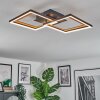 Binor Deckenleuchte LED Naturfarben, Schwarz, 1-flammig